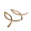 S911 Silver Needle South Korea Dongdaemun High-end Texture Micro-inlaid Zircon Earrings Women's Fashion Temperament Versatile Super Flash Earrings
