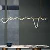 Designer Italian Minimalist Dining Table Chandelier - Nordic Modern Luxury Strip Light