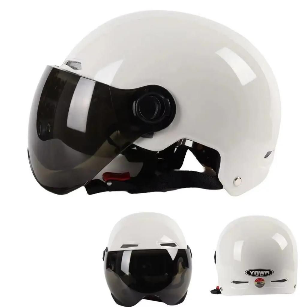 Helmet For Electric Motorcycle Man Woman Helmet Sun Protection Anti-UV Lightweight Half Helmet 4 Layers Of Protection Moto Casco