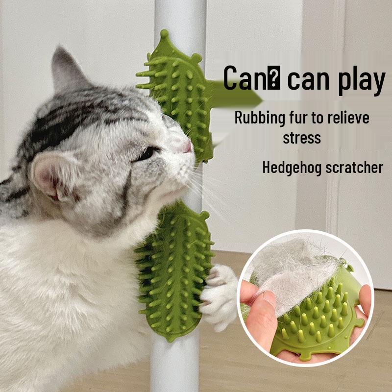 Silicone Corner Cat Scratcher & Hair Removal Toy