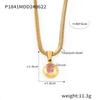 18k Gold-Plated Titanium Steel Zircon Geometric Pendant Necklace