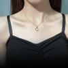 Necklace Ins Female Tide Niche Original Design Sense Versatile Diamond Rhombus Pendant Collarbone Chain