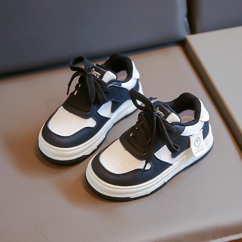 Girls shoes 2025 spring children's sports shoes medium and large children's small white shoes students casual shoes board shoes breathability increase
