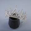 Korean Simple Silver-plated Diamond White Rhinestone Crown Independently Packaged Luxury Women's Crown Pearl Bridal Crown