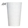 Large Capacity Planter for Tall Plants Round Flower Pot with Drainage Holes, 17 Inch Stone-Look Versatile Indoor Outdoor Greenery Container