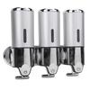 Triple Shampoo And Conditioner Dispenser T Bar Lever Refillable Wall Mount Body Wash Dispenser for K