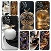 Happy Black Apple Phone Case Cover for iPhone 17 16 15 14 13 12 Pro Max 11 Pro Max 17 AIR Plus Shockproof Soft TPU Shell Fundas