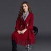 Autumn And Winter New Double-Sided Scarf Thick Warm Fashion Outdoor High Quality Comfortable Plum Embroidery Temperamental Shawl