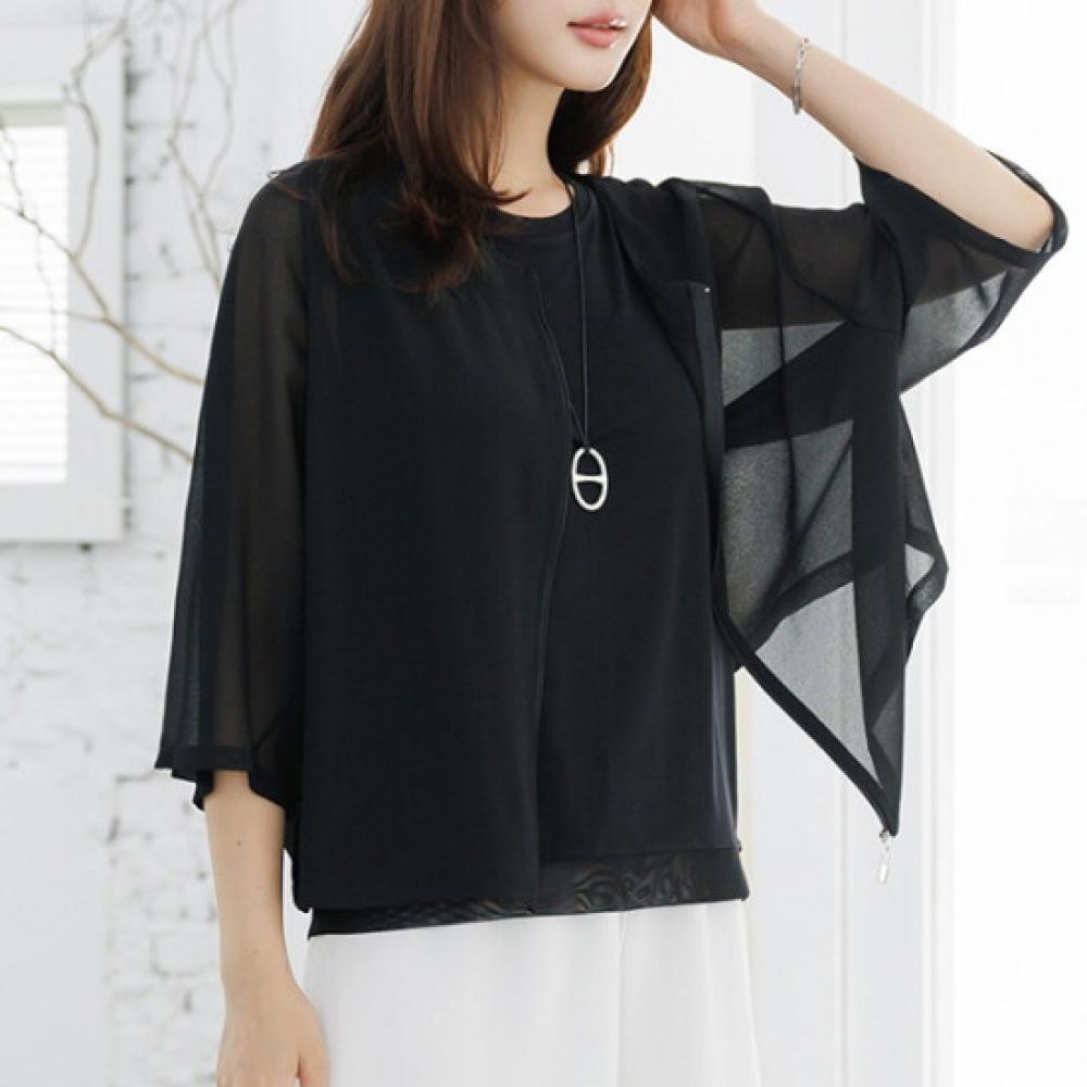 Dedra Urban Sheer Zipper Jacket Oue3053