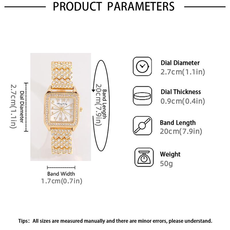 5PCS Fashion Womens Necklace Bracelet Watches Set Women Business Calendar Stainless Steel Quartz Watch Casual Wristwatch