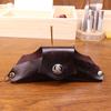 New Neck Hanging Handmade Vintage Vegetable Tanned Leather Sunglasses Bag with Tree Cream Cowhide Handmade Old Glasses Case