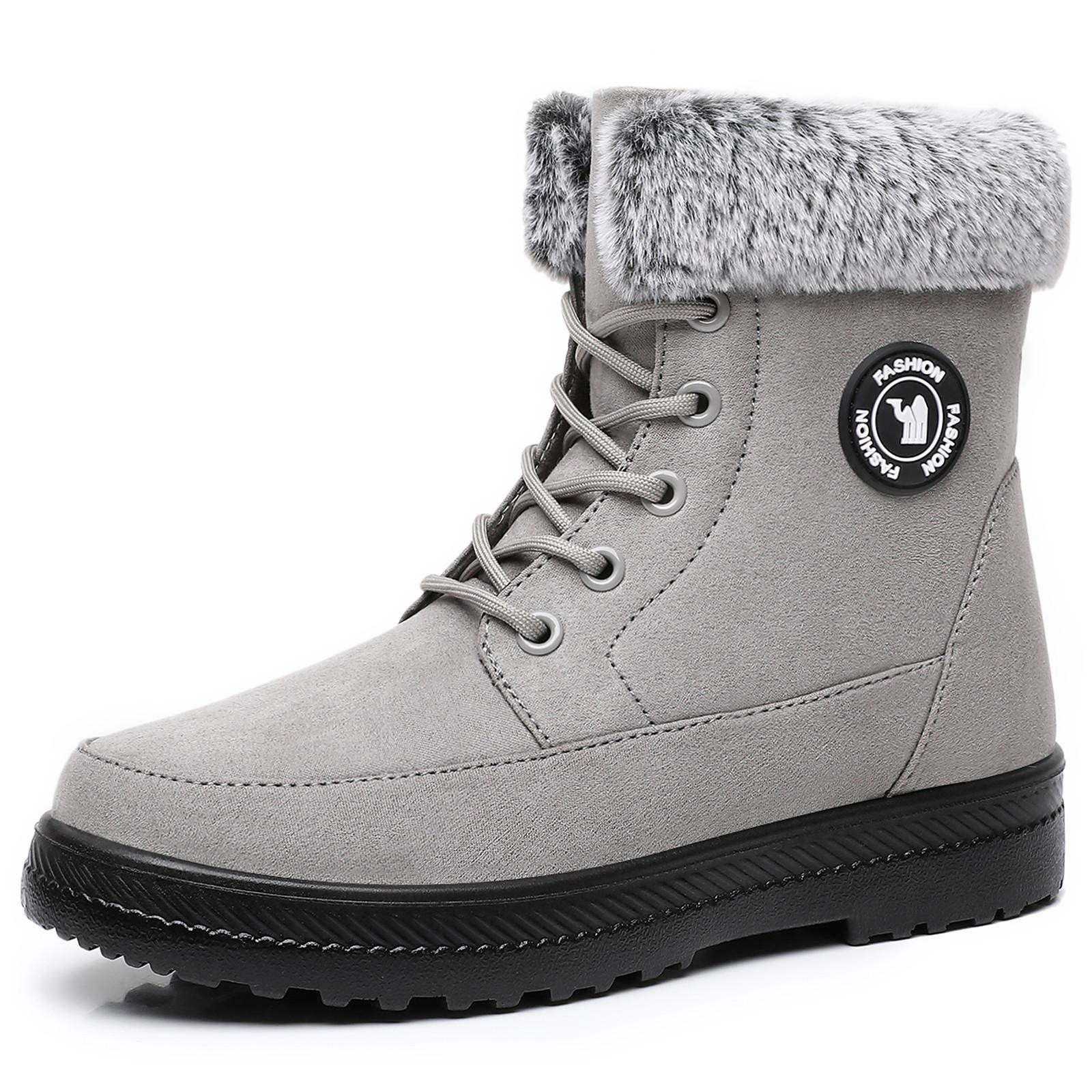 

Fashion Winter New Women s Thick Plush Cotton Boots and Mid Top Warm Snow Boots Are Fashionable Trendy and Upgraded for Warmth 36
