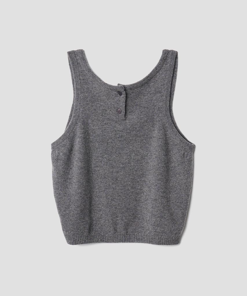 TTUDEMENT Two-Way Knit Bustier Charcoal