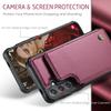 For Samsung Galaxy S26+ Case with RFID Blocking 5 Card Slots CASEME C22 Leather Back Cover