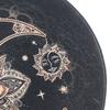 Shaman Meditation Moon Drum Vintage Distinctive Shaman Drum with Wood Stick for Sound Healing Instrument Black
