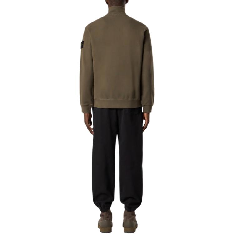 STONE ISLAND Giacca da Uomo con Colletto Alto a Badge, Zip, Maniche Lunghe K2S156100066S0A20-V0054