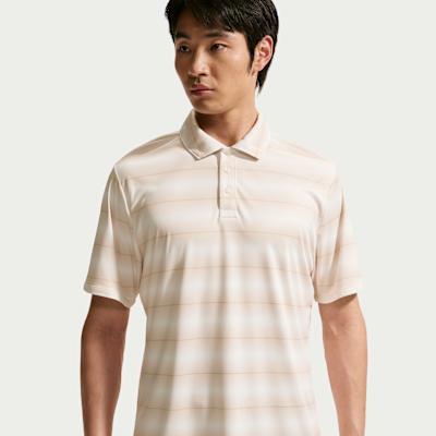 Nike Golf Clothing Men s Light Earth Umber Polo Collar Moderate S