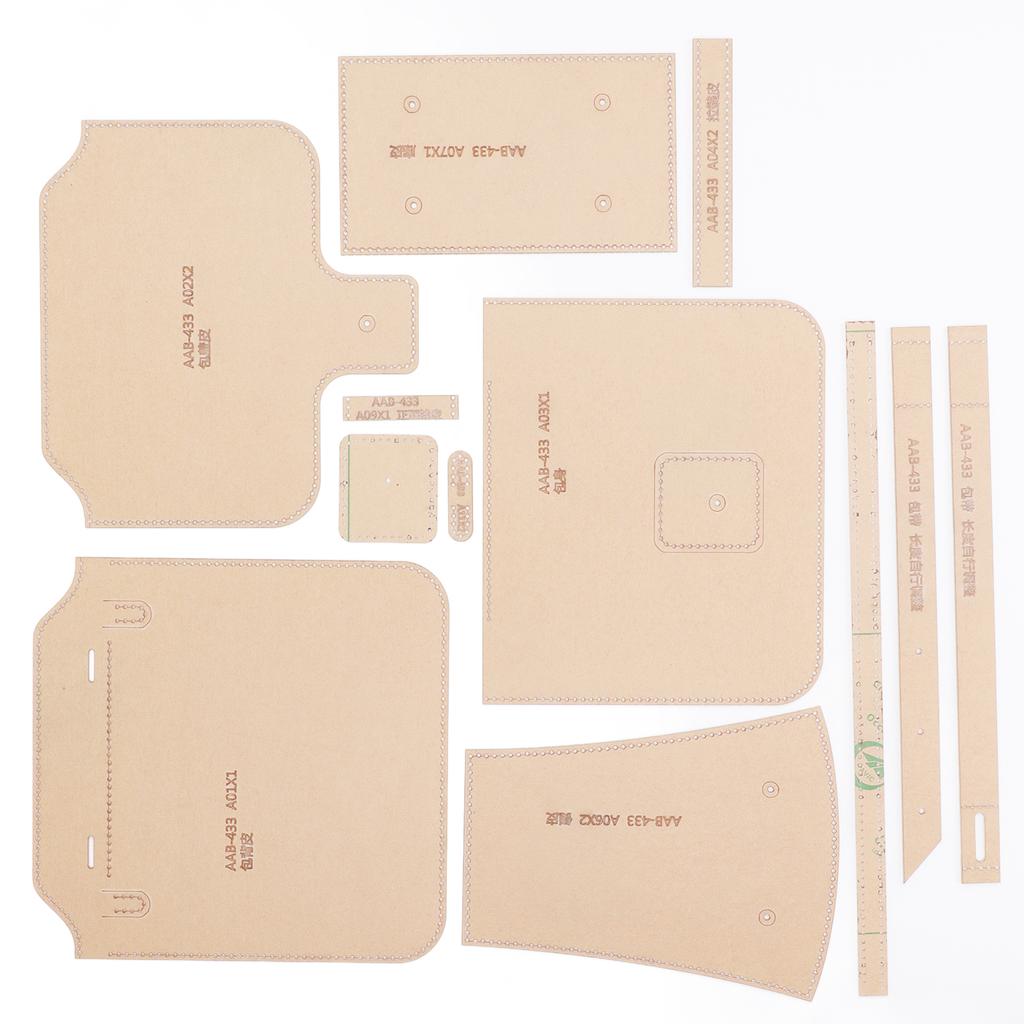 12Pcs Clear Acrylic Shoulder Bag Pattern Template Handbag Pattern Stencil Template for Leather Hand Craft DIY Tool