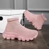 Women Athletic Socks Sneakers Men Breathable High Top Running Shoes Casual Sports Walking