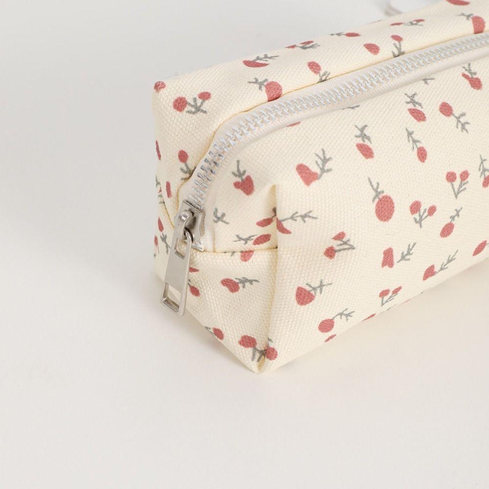 Multifunctional Stationery Bag Floral Print Stationery Organizer INS Pen Box  Students