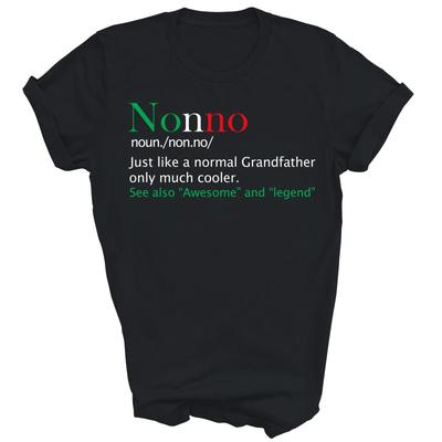 Vtipné Nonno Italský Dědeček Definice Unisex Tričko Dárek
