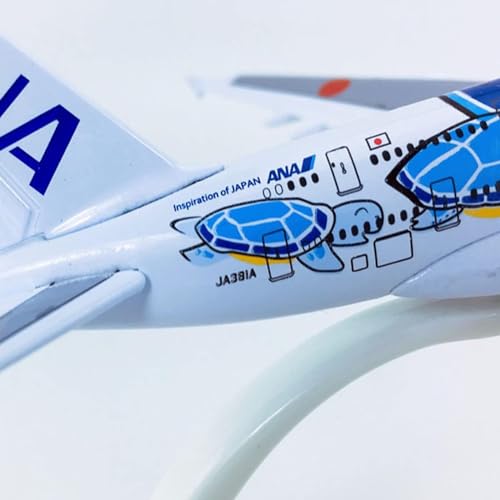 Airbus Flying Sea Turtle Passenger Plane Airbus A380-841 ANA Lani Honu Alloy Model Airplane M09 1/500 Scale Toy Plane
