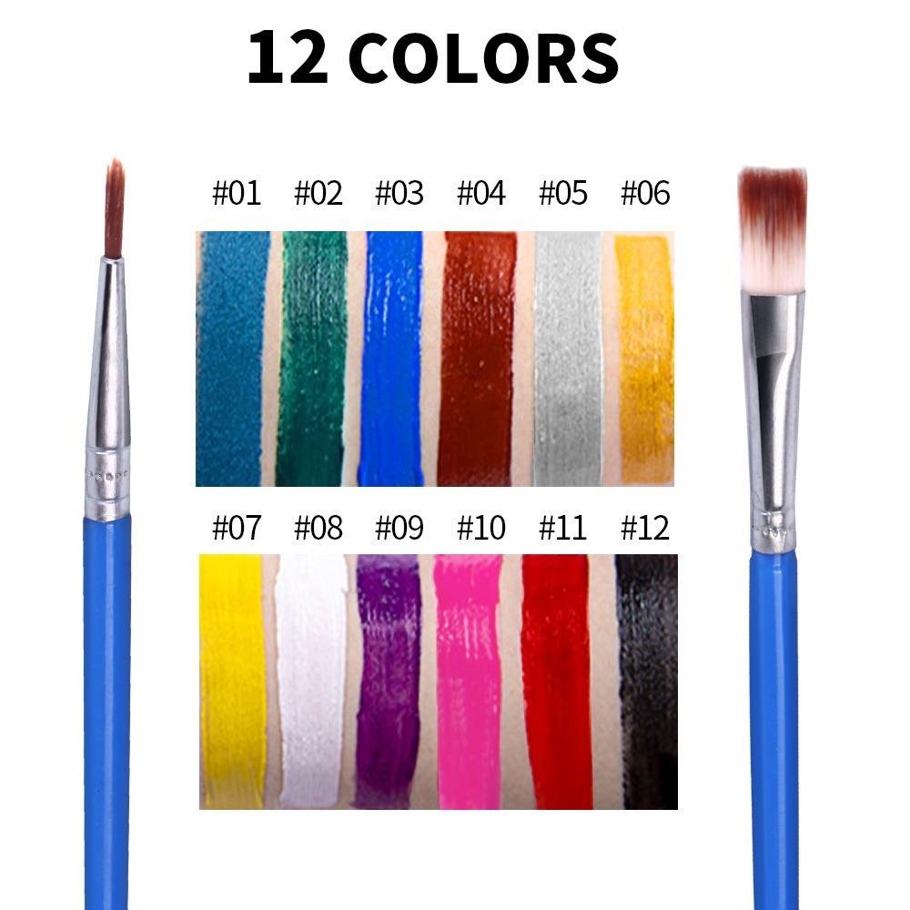 Fit Colors 12 Χρώμα Χρώμα προσώπου υδατοδιαλυτές χρωστικές χρωστικές ουσίες ανθρώπινου σώματος Δίσκοι μακιγιάζ μπάλα μακιγιάζ αποκριών