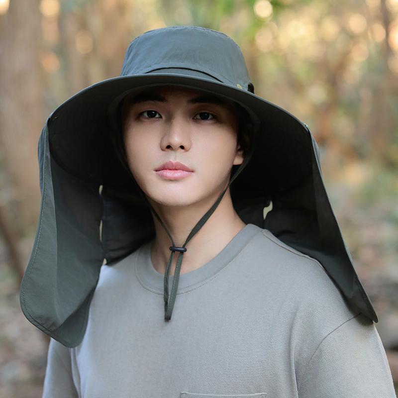 Breathable Outdoor Cycling Neck Cover Men Women Anti Sun Hiking Bucket Hat