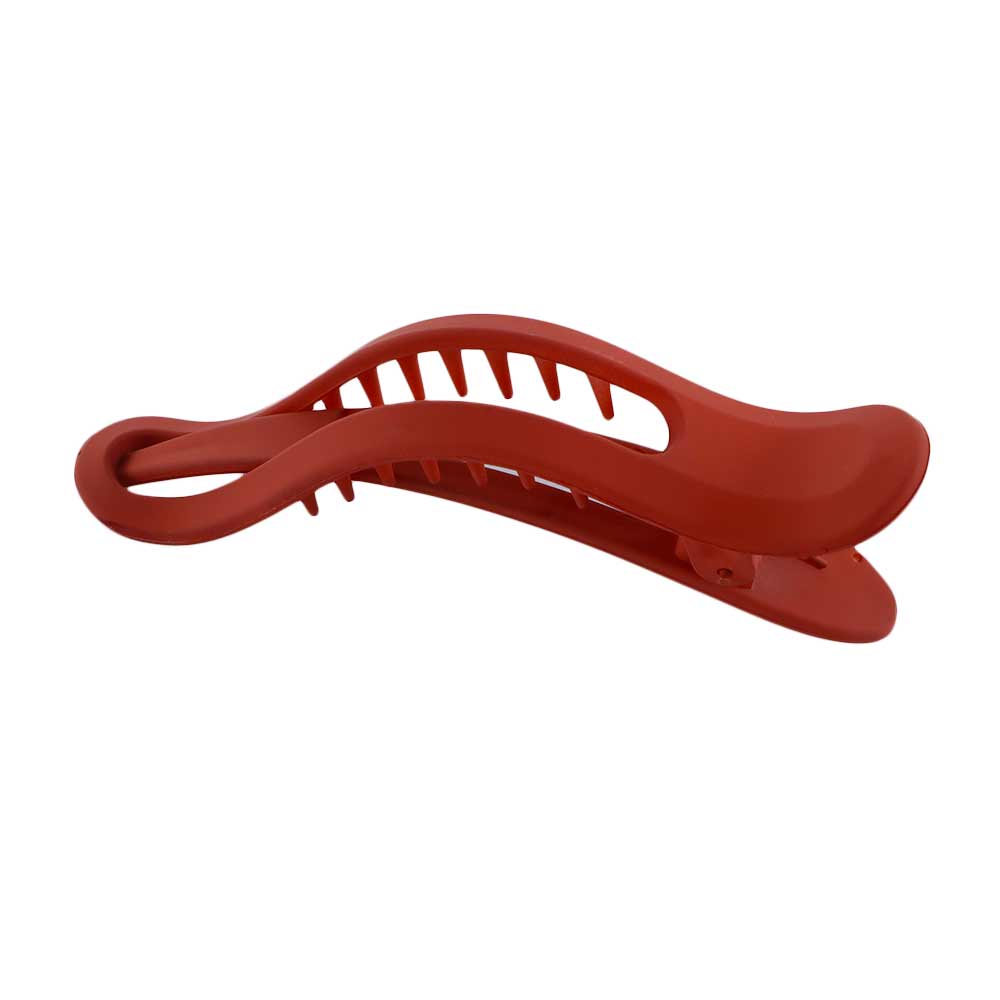 Elegant Simple Seamless Girls Women Matte Duckbill Clip Face Wash Hairpin Plastic Hair Claw