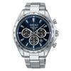 Selection SBPY183 Men's Solar Chronograph Watch Date Calendar 24-Hour Hand Blue Silver S Series