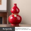 Ceramic Craft Home Living Room Desktop Decoration Ornament Red Vase Creative Wedding Blessing Decoration Bottle Ornament Gift
