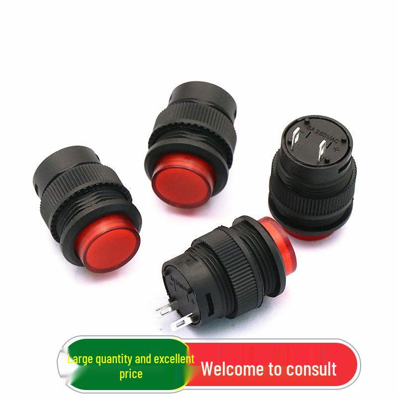 

R16-503B 16MM Red Round Unlocked Self-Resetting Switch, 3A 250V