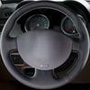 Car Steering Wheel Cover Black Artificial Leather Hand-Stitched For Renault Megane 2 2003-2008 Kangoo 2008 Scenic 2 2003-2009