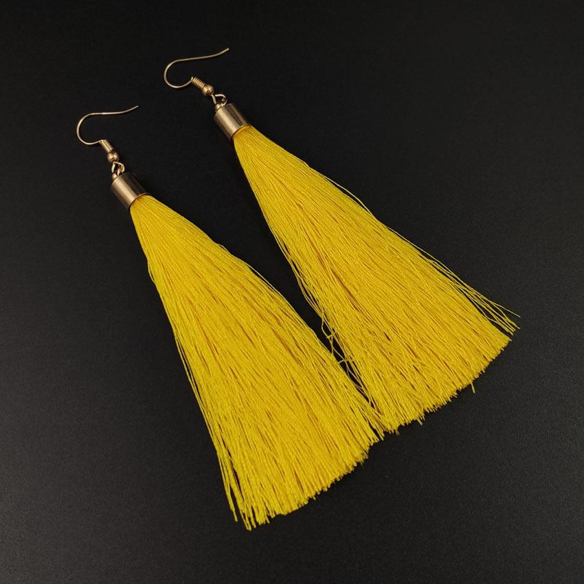 Vintage Red Tassel Earrings: Retro Ethnic Style Chandelier for Women