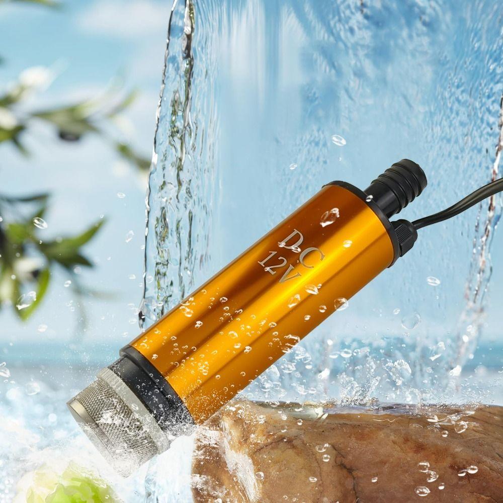 DC 12V/24V Diesel Pump Aluminum Alloy Shell Submersible Electric Oil Pump for DC 12/24V Car Truck