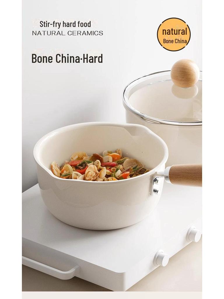 Vielseitiger Milch- und Nudeltopf aus Keramik für den Herd