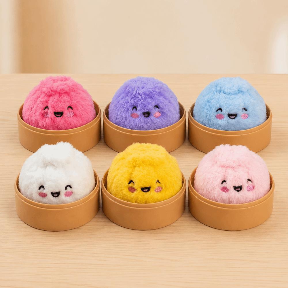 Mystery Style Dumpling Squishy Toy Soft Plush Blind Box Toy Cute Desk Decor Toy  Adult Desk Decor