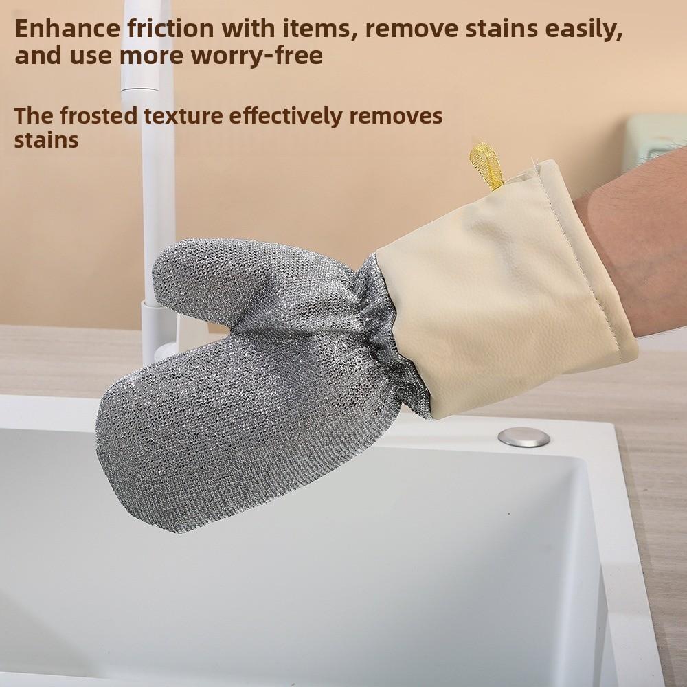2 Pairs Thickened Dish Washing Gloves Waterproof Housekeeping Gloves Kitchen Cleaning