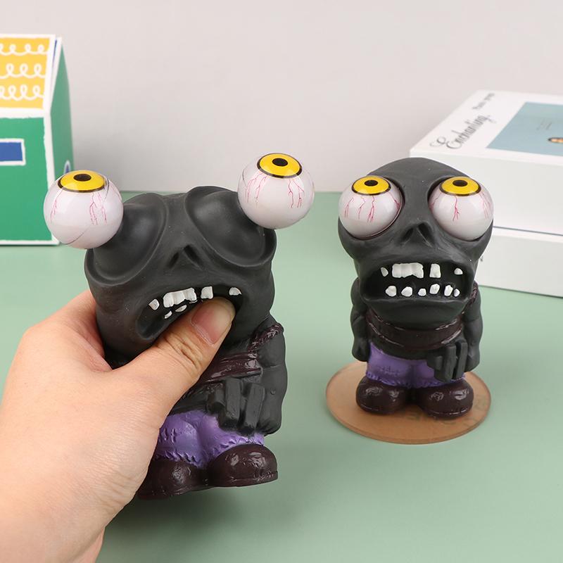 Car Turbo Explosive Eye Doll Car Boost Eye Zombie Toys To Decompress Ornaments Big Eye Dolls Auto Accessories Styling