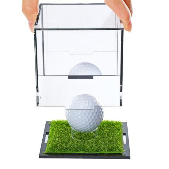 Baseball-Vitrine, UV-geschützter, durchsichtiger, quadratischer Acryl-Ballhalter, Baseball-Ständer, Aufbewahrungshalter, Display-Würfelbox