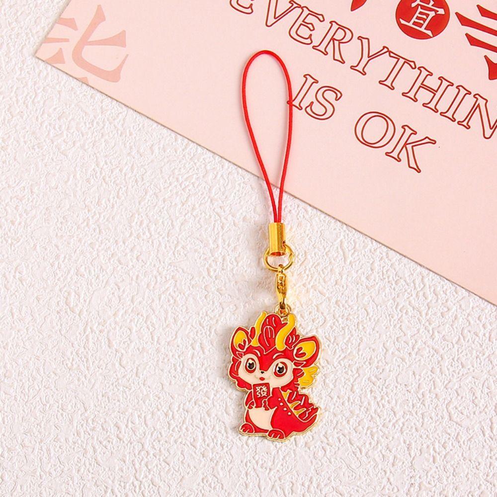 Chinese Dragon Year Phone Charm Zodiac Dragon Phone Lanyard  New Year Gift