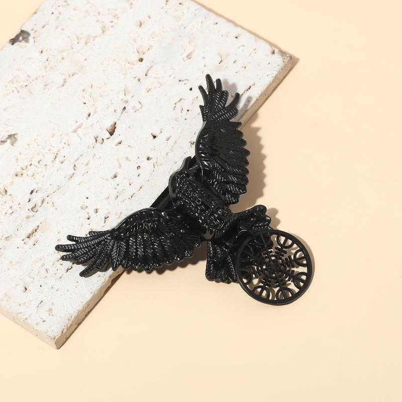 1/2 Stück Halloween Vintage Krähen Haarspange Gothic Wikinger Hexe Haarnadel Cosplay Party Haarschmuck Für Frauen Schmuck