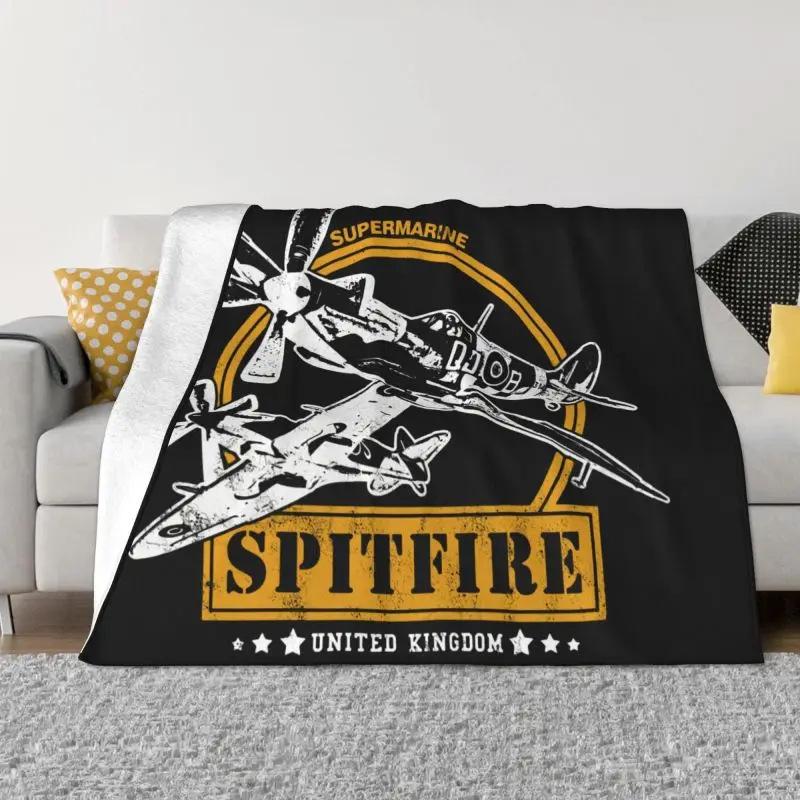 Flying Fortress Fighter Blanket Pilot Plane Thermal Soft Flannel Blanket Portable Travel Blanket