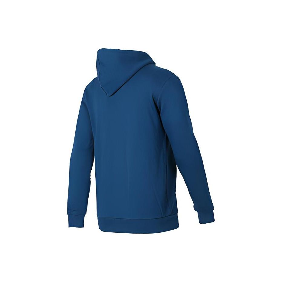 Adidas Originals Trefoil Hoodie Printed Sports Pullover Men Hoodies Indigo DV1504