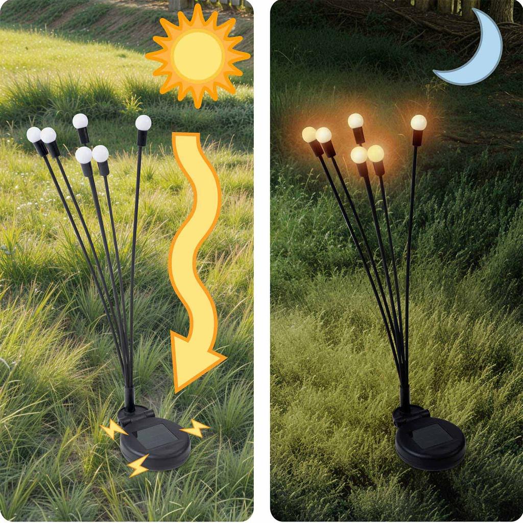 Solar Lamp Fireflies 2 Pcs Ilumen Ls-101