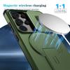 Coque avec Protection Caméra coulissante et Support Magnétique pour Samsung S25 S24 Ultra Plus S24FE S25FE S25 Edge A56 A36 A26 A16 A17