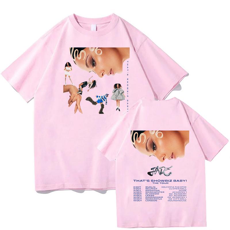 Harajuku JADE THAT S SHOWBIZ BABY Koszulki Bawełniane Koszulki Hip Hop dla Mężczyzn Plaża Y2K Retro Nadruk Unisex Topy Streetwear