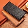 Crocodile Back Genuine Leather Flip Case For Infinix Hot 40 40i 50 50i 60 60i Pro Plus 4G 5G Wallet Phone Cover Cases