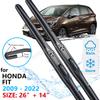 Car Front Wiper Blade For Honda Fit Jazz GE GK GH GP GR GS 2009~ Windscreen Windshield Windows Wipers Accessories