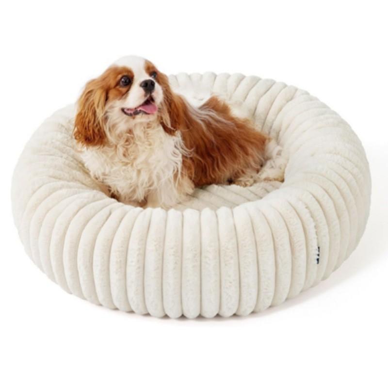 Plush Round Pet Bed Dogs Cats Winter Warm Nest Heavyweight Faux Fur Cushion 40-100cm
